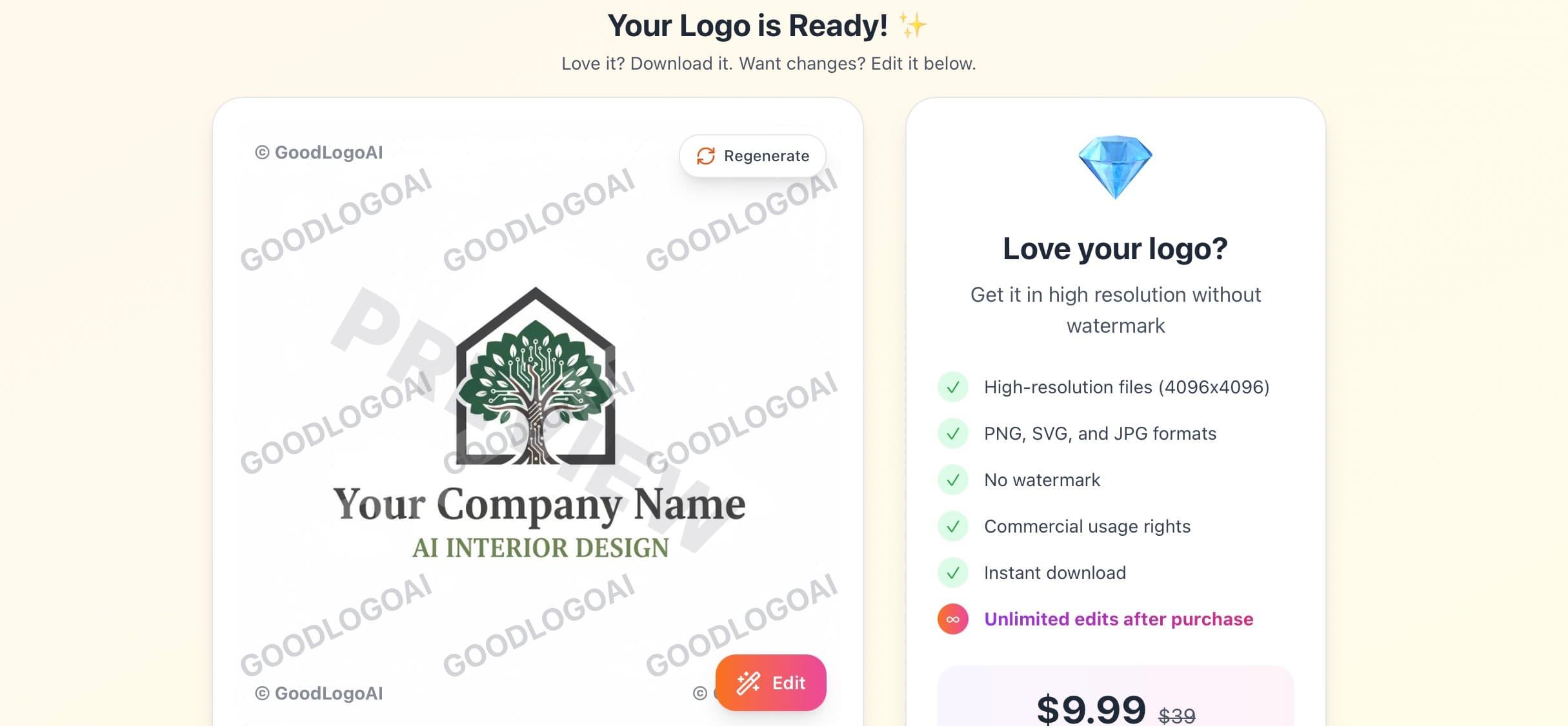 Step 2: AI Generates Your Logo
