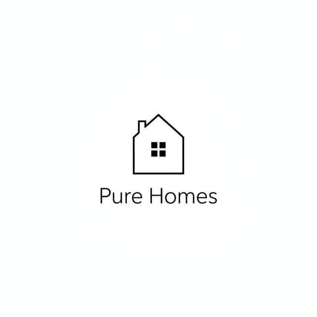 Minimalist style real estate logo