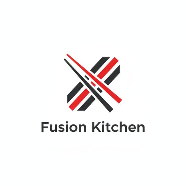 Asian Fusion restaurant logo
